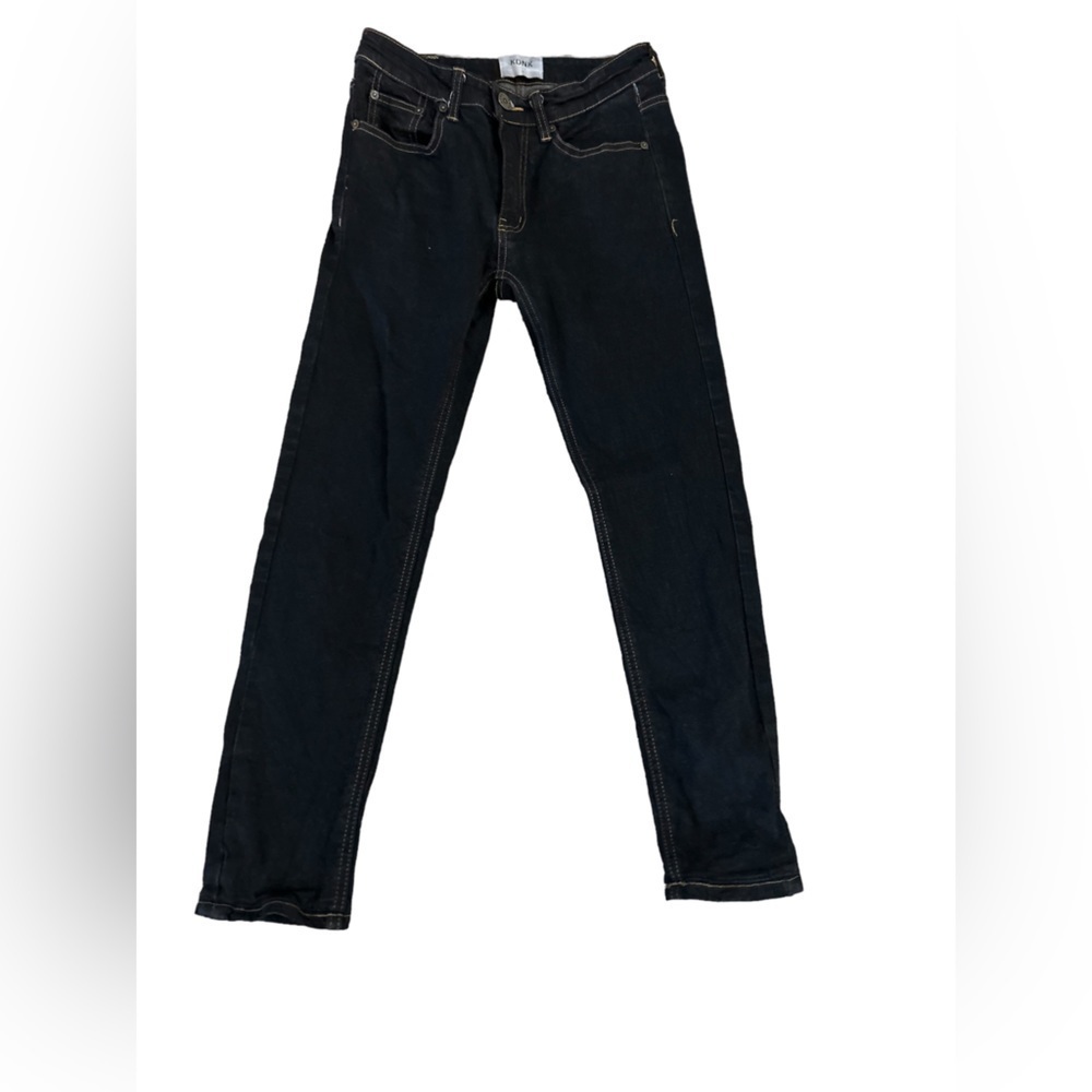 KDNK 11 4 14 11- All Over Stitch Ankle Zip Jeans-‎ Sz. S/30